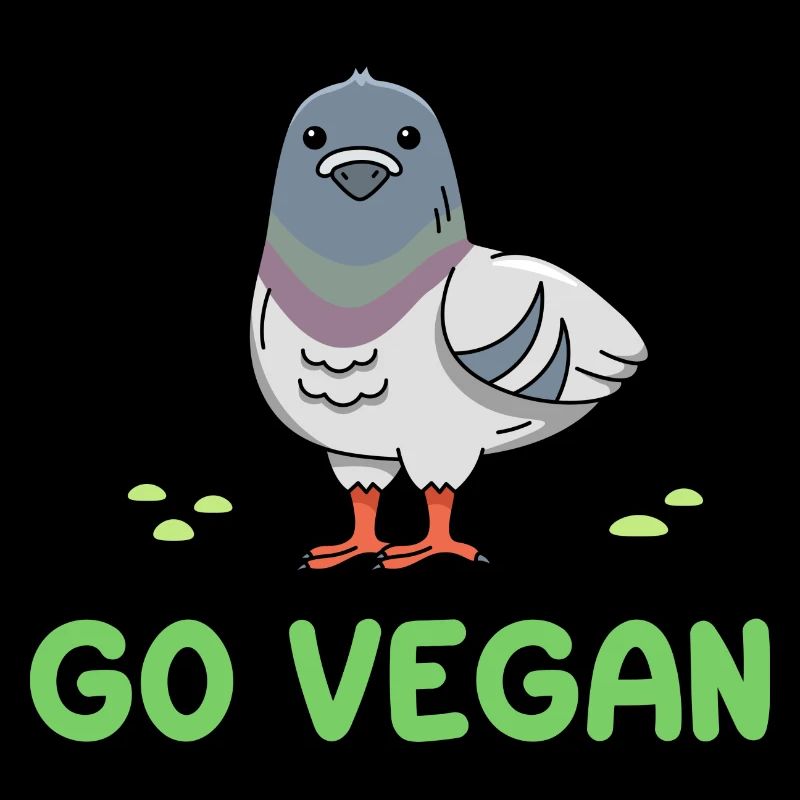 Pigeon design for proud vegans