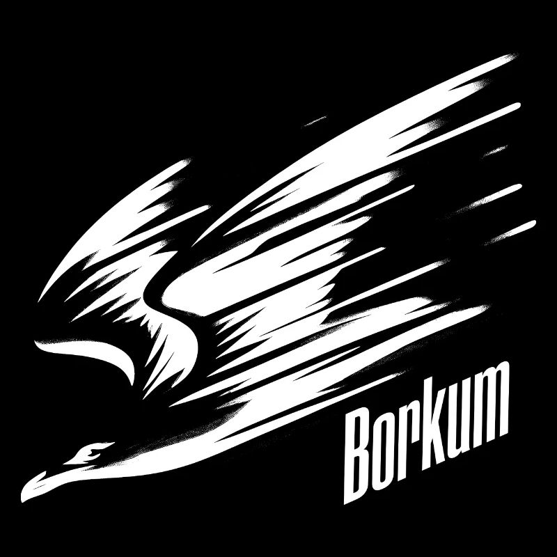 T-shirt de vacances Borkum Dive Low Flyer Seagull