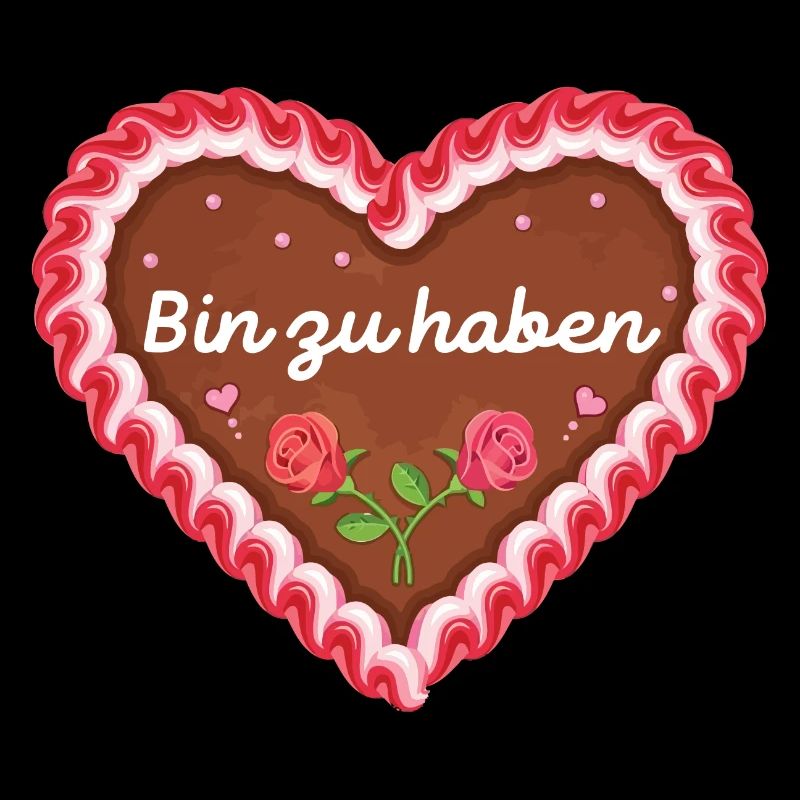 Lebkuchenherz ' Bin zu haben ' / Lebkuchen
