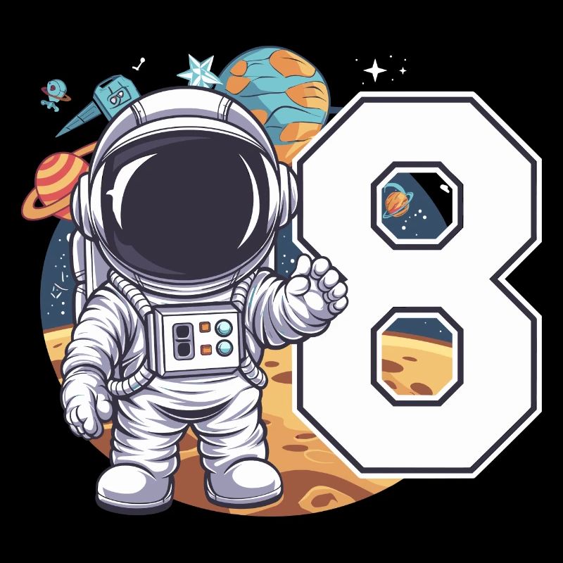 8e anniversaire astronaute aventure spatiale pour les garçons