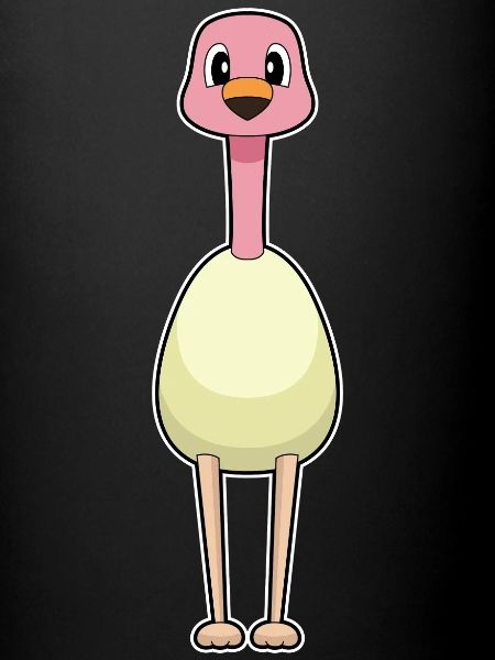 Oeuf flamant rose