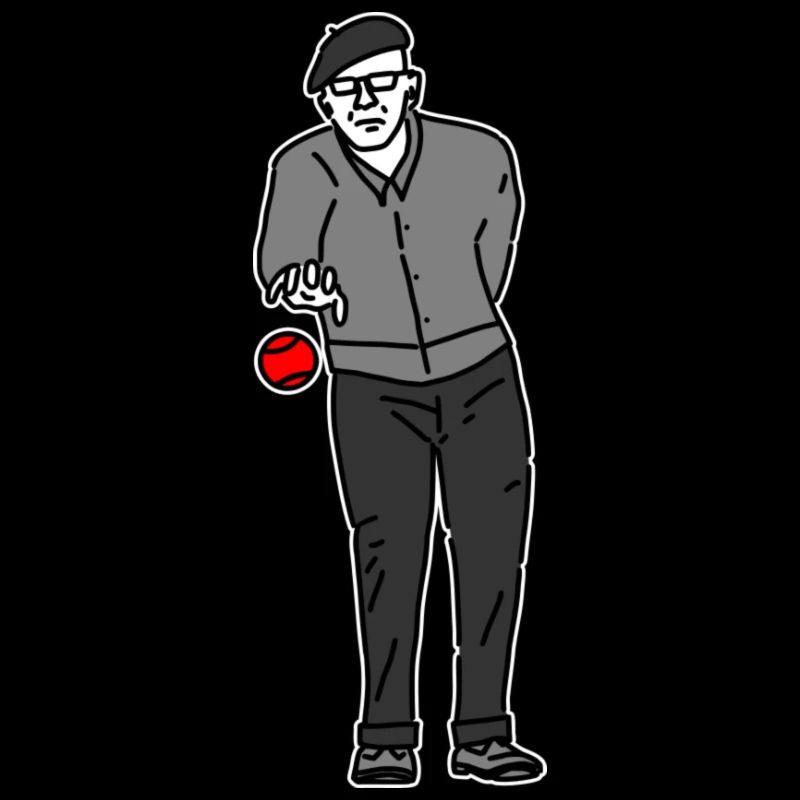 Petanque Player Right-Handed