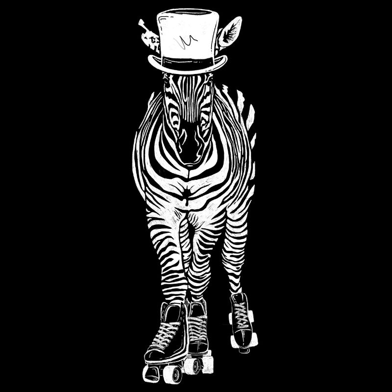 Badass Zebra Rollschuhe