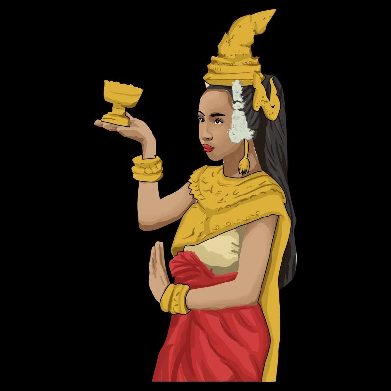 Cambodia Tradition Dance Khmer Apsara I Gift