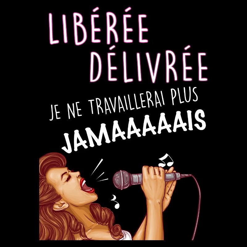 Femme Retraite Liberée Délivrée Avec Micro