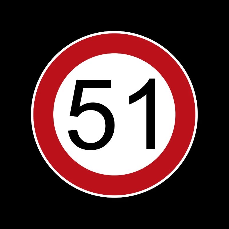 Joyeux anniversaire 51 panneau de signalisation