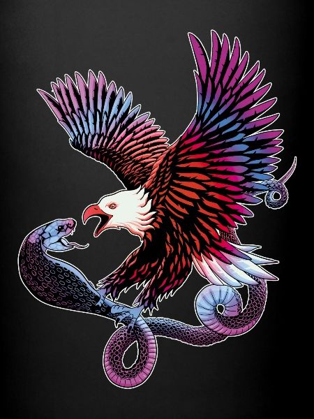 Aigle et serpent
