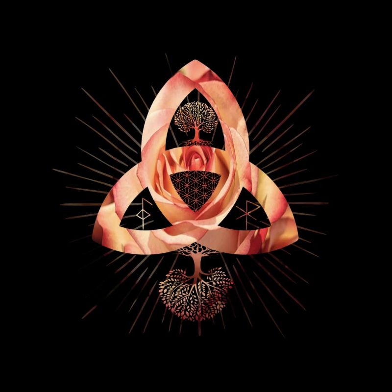 SYMBOLE RUNE - Triqueta Lebensbaum Baum des Lebens