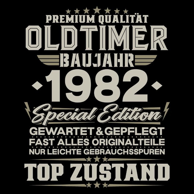 Oldtimer 1982 Jahrgang geboren Geburtstag Geschenk