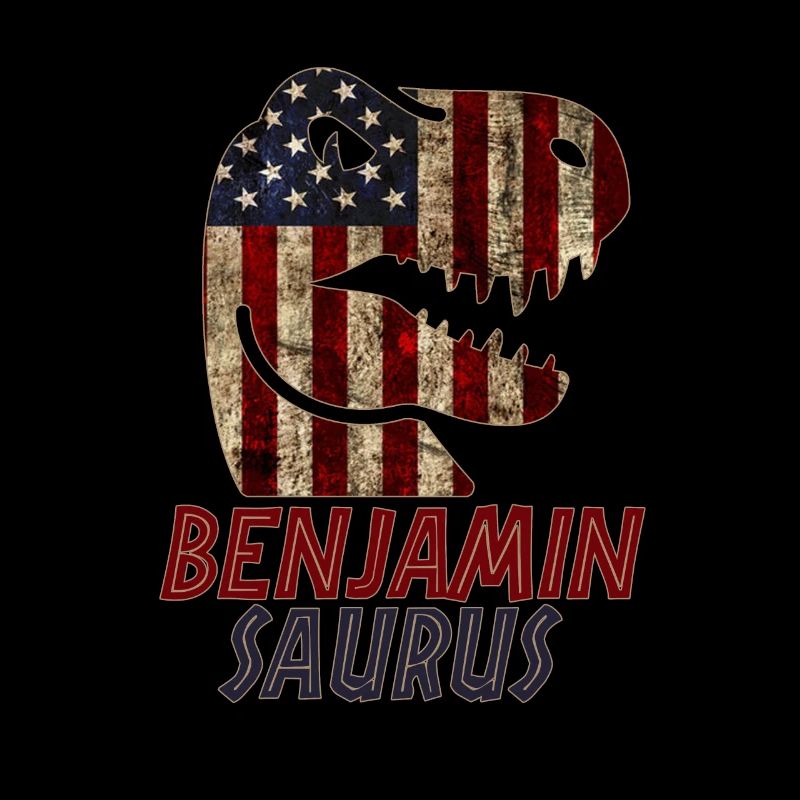 Patriotique Benjamin Dinosaur Benjaminsaurus