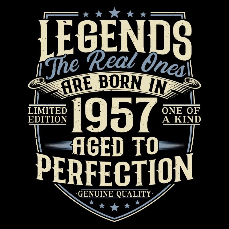 Né en 1957 Legends Cadeau d’anniversaire