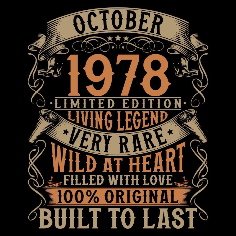 October 1978 Born Birthday Gift