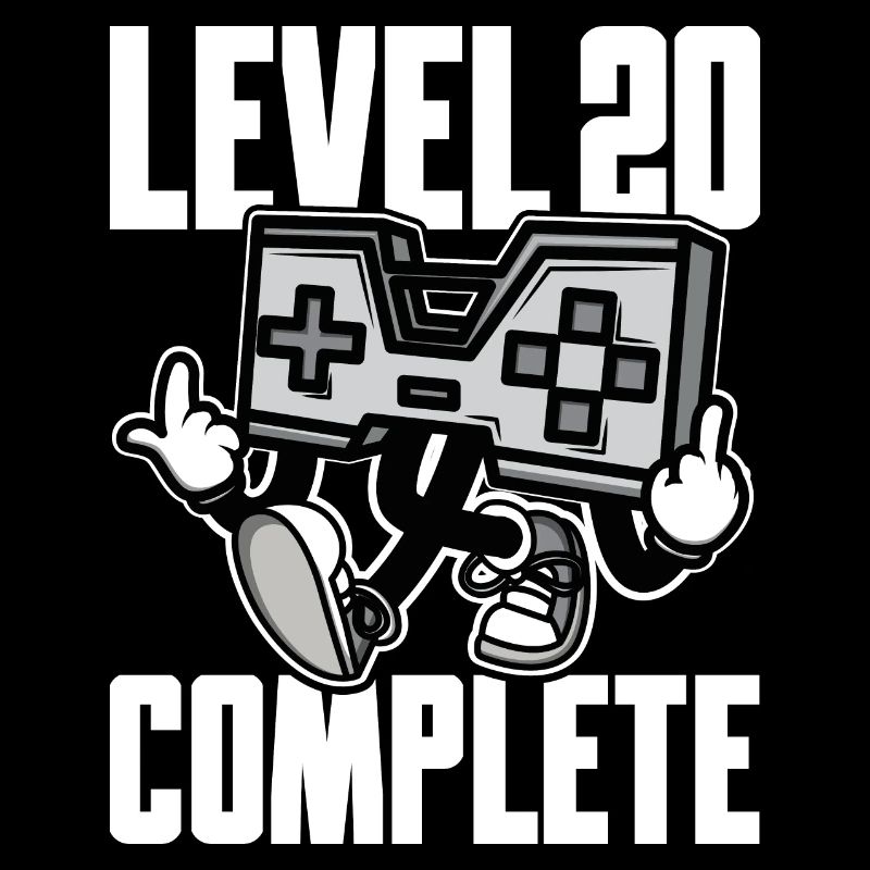 Level 20 Complete Geburtstagsgeschenk 20 Jahre