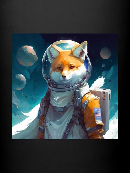 Spacefuchs Fuchs im All