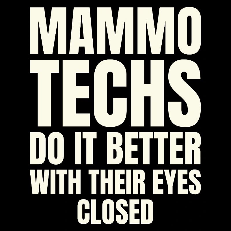 Mammo Techs Do It Better With Their Eyes Closed