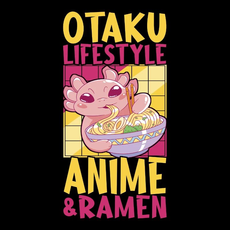 Anime Ramen Axolotl