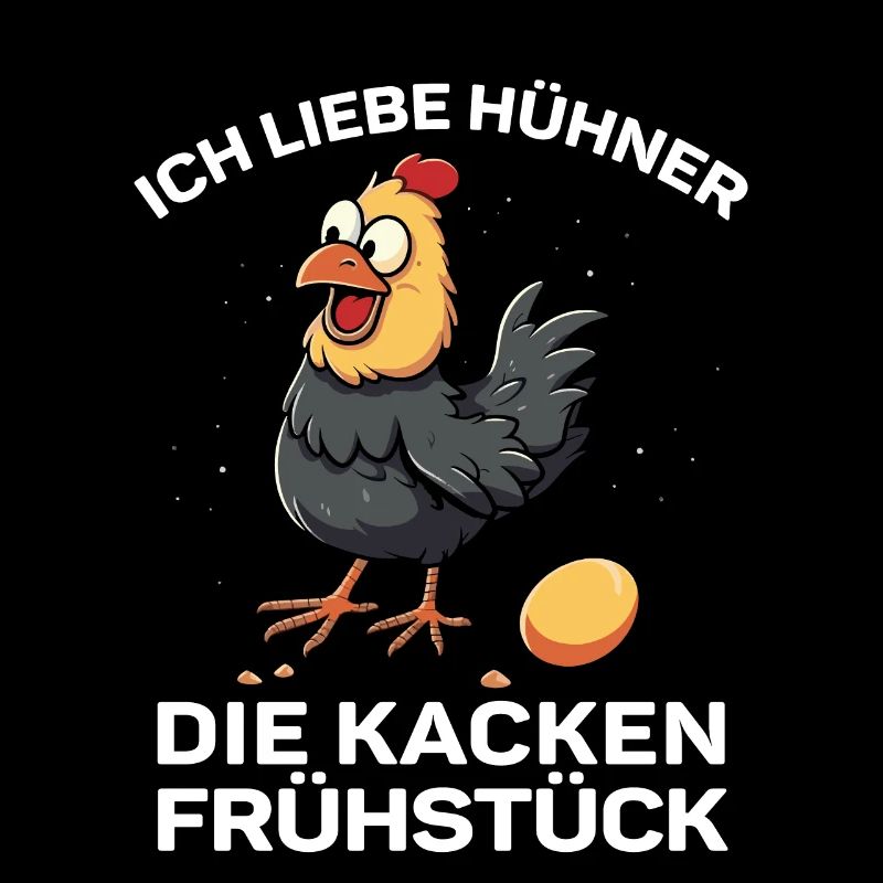 Witziger Spruch Landwirt Bauer Hühner Henne