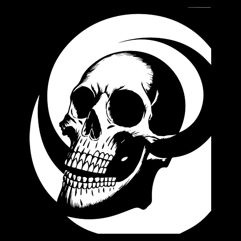 Horror Skull Skull Art Skull Gothic Heavy Metal