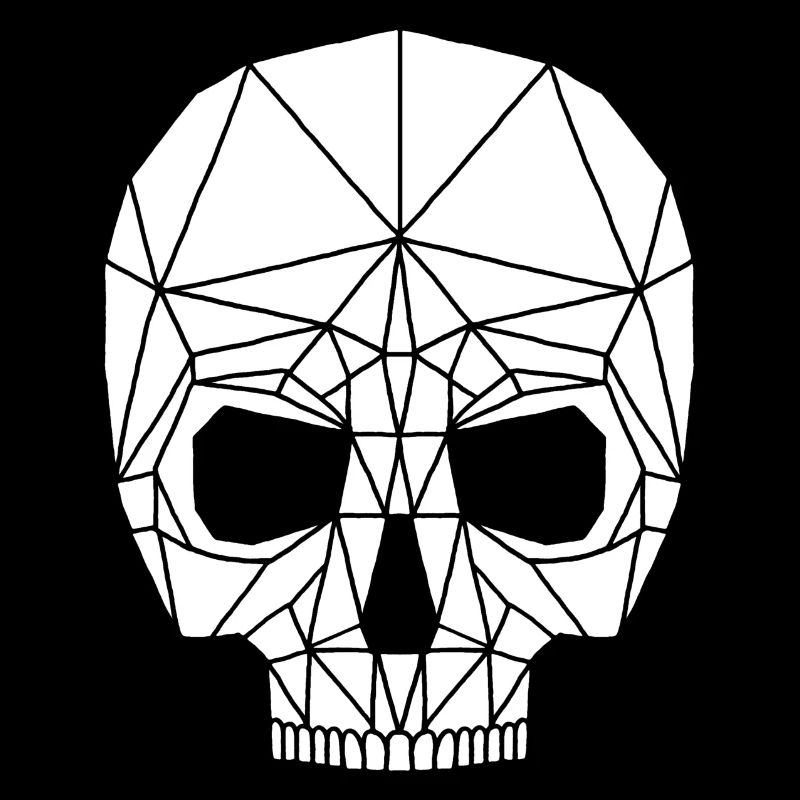 Crâne robotique blanc