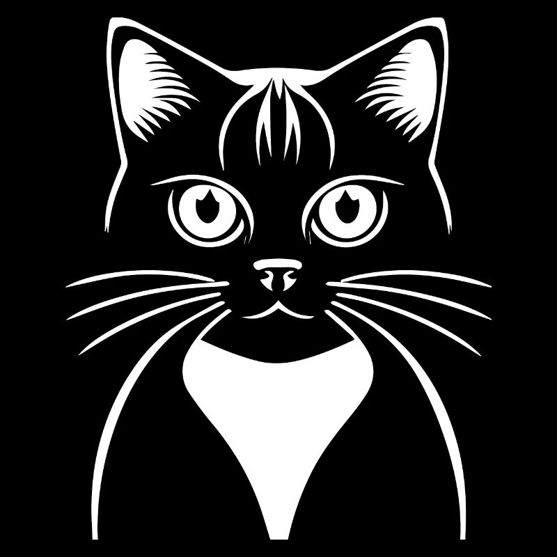 Funny Cat Silhouette Cheeky Fun Cats