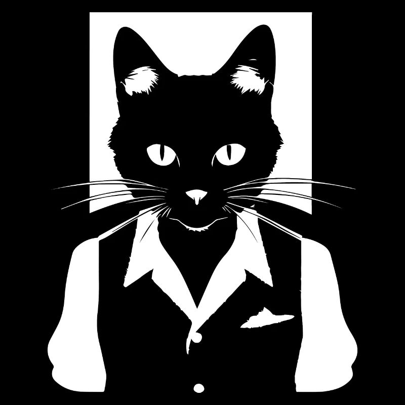Drôle de chat Silhouette Cheeky Fun Cats