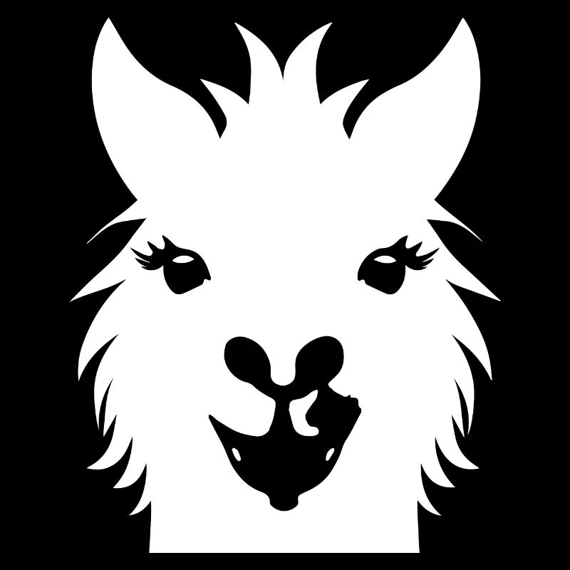 Funny Llama Silhouette Cheeky Fun Llamas