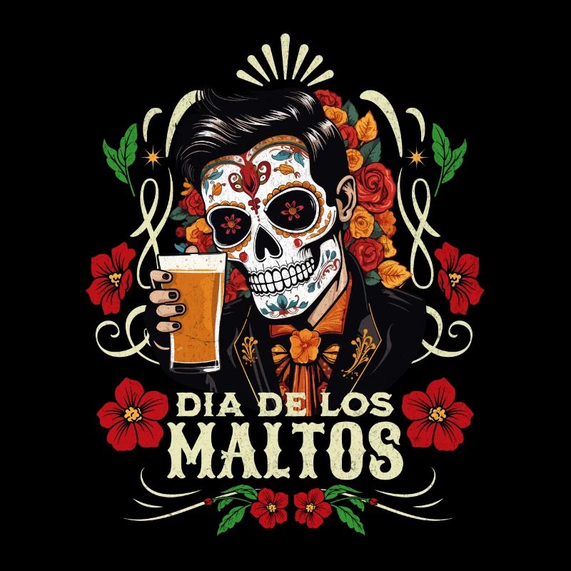 Dia De Los Muertos Bier Totenkopf Totenschädel