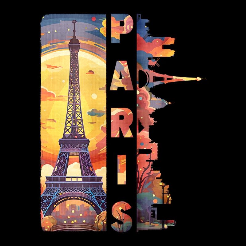 Paris Eiffelturm Frankreich Stadt Skyline Kunst