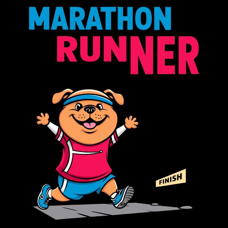 Hunde Marathonläufer