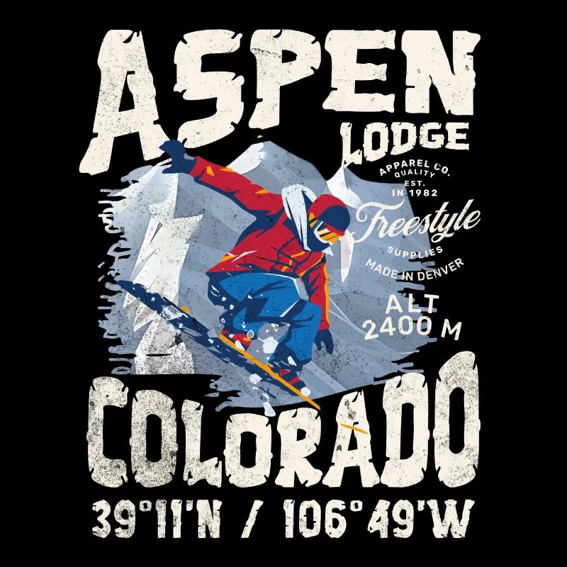 Verschneiter Bergläufer