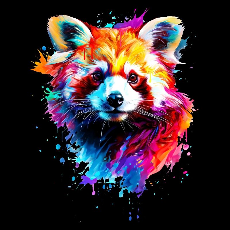 Bemalter Roter Panda