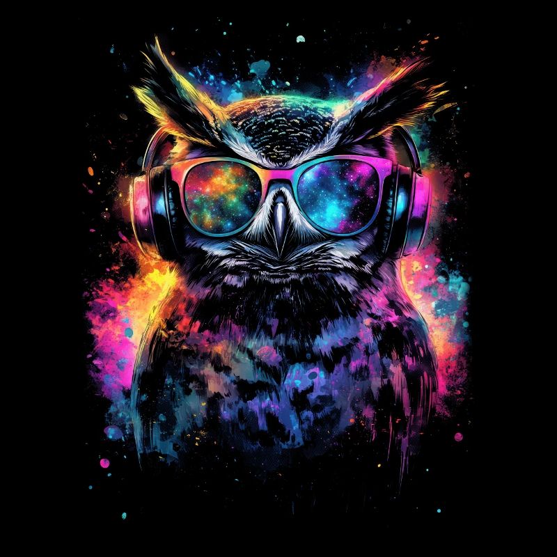 DJ Cool Outfit Rave Techno Festival Eule