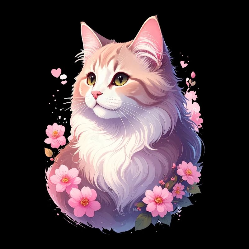 Angora Cat Portrait