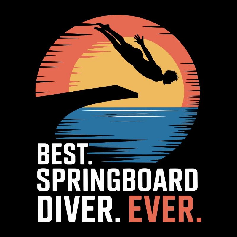 Kunstspringen Turmspringer Sprungbrett