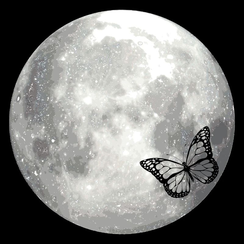 full moon butterfly