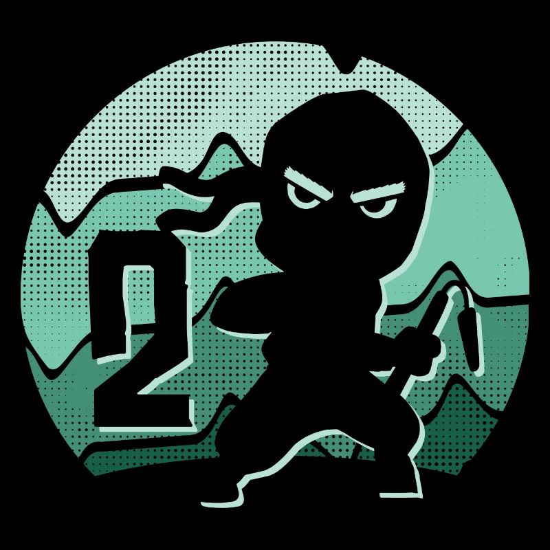 2 Jahre Junge 2. Geburtstag Kinder Ninja