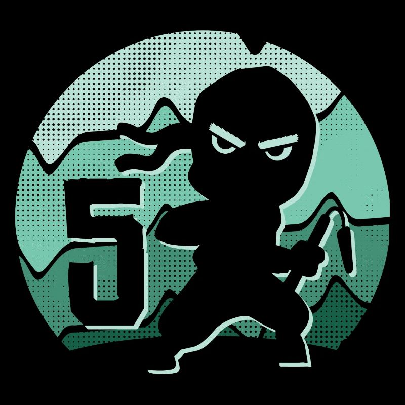 5 years boy 5th birthday children ninja