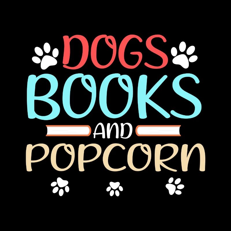 Livres pour chiens et pop-corn Fun Dog Lover Cadeau