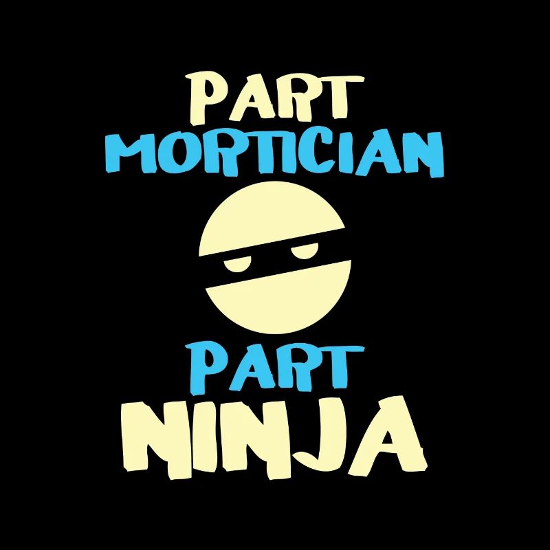 Teil Leichenbestatter Teil Ninja Spaß Leichenbestatter Geschenk