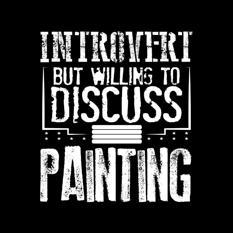 Maler Geschenk introvertiert bereit zu diskutieren