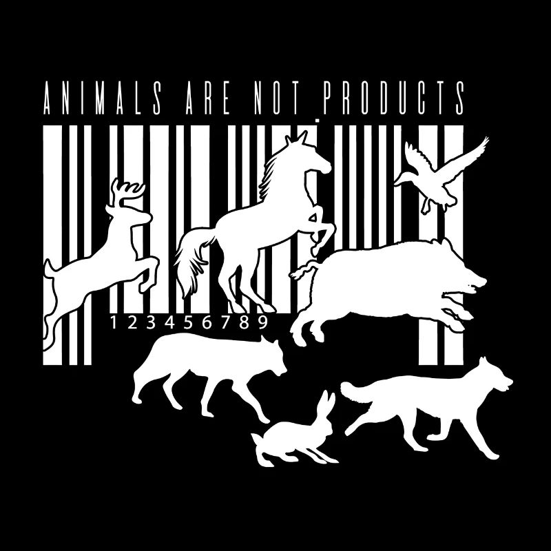 Code-barres Les animaux végétaliens ne sont pas des poroducs