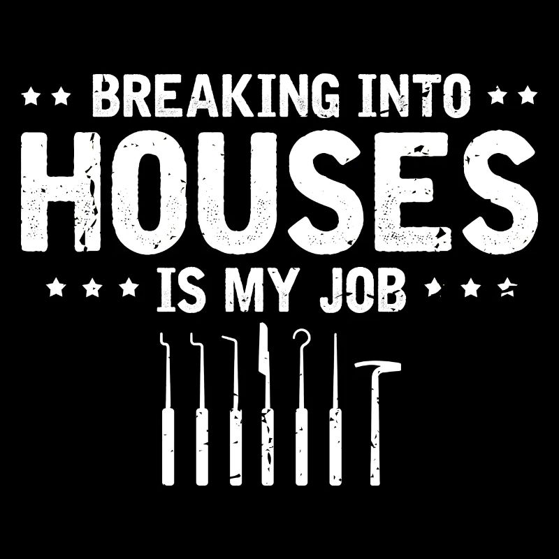 Burglar Locksmith Locking Technician Design