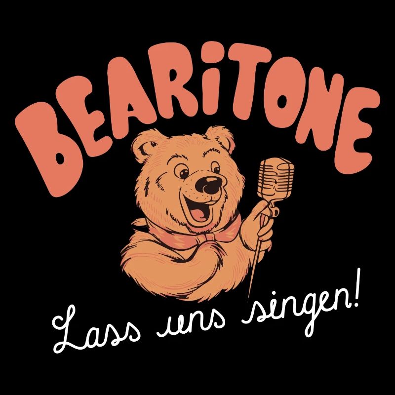 Bearitone Sing Bär Chor Lustig Musik Geschenk