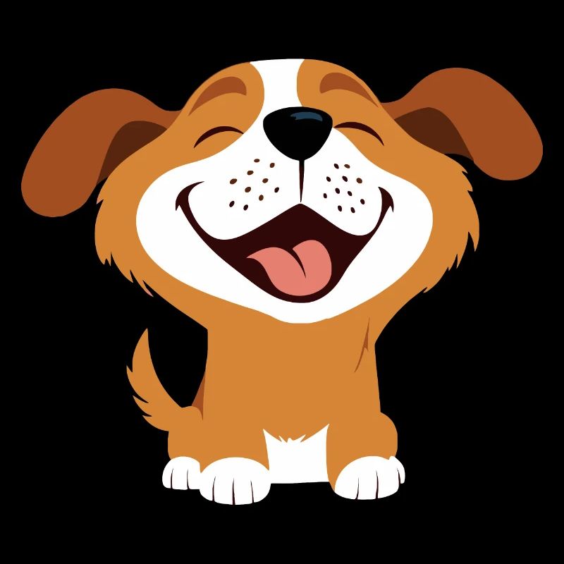 Lachender Hund