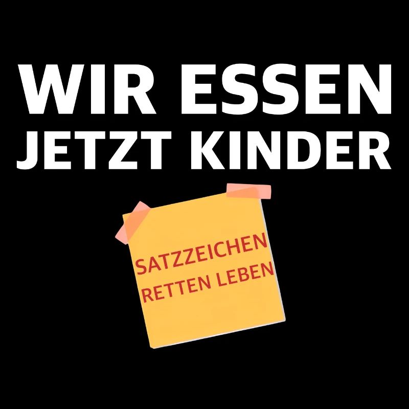 Satzzeichen retten leben | essen, Kinder