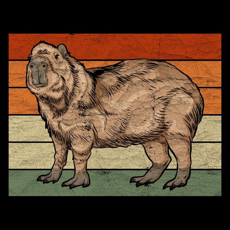 Retro Capybara