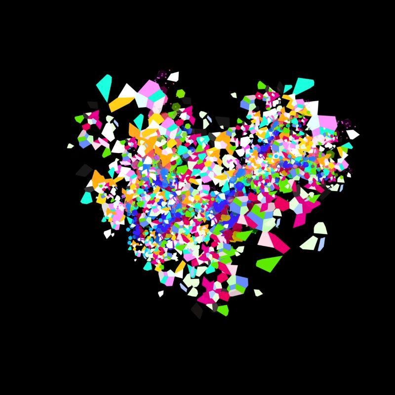 Confetti, Heart, Carnival, Confetti Heart