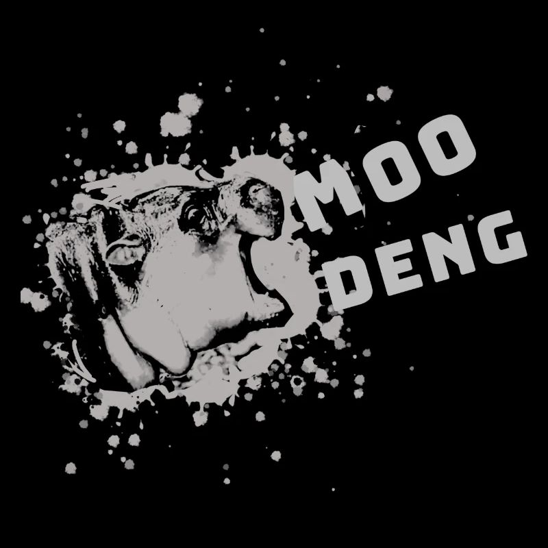 Moo Deng, Nilpferd, illustration, hippo