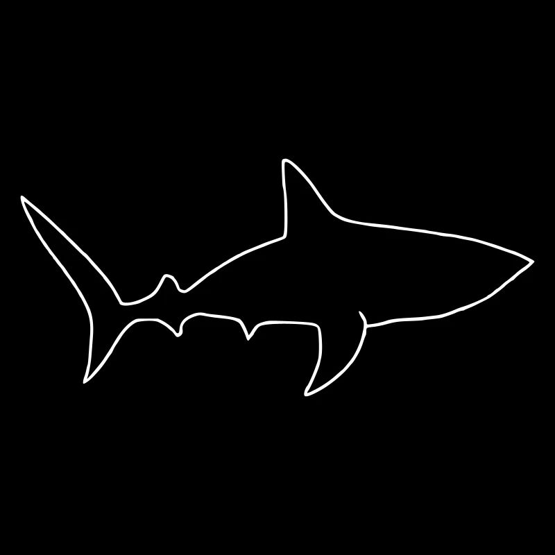Shark oneline white