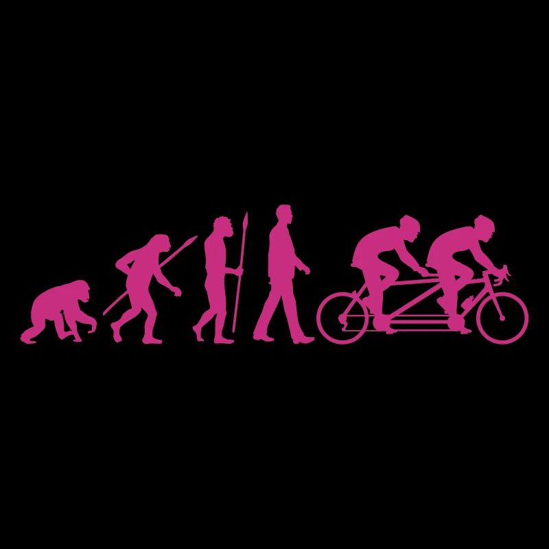 Evolution Tandem Radfahrer